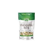 NOW Foods, Macadamia Nuts, Dry Roasted with Sea Salt, Source of Fiber, Gluten-Free and Certified Non-GMO, 9-Ounce (Packaging May Vary)