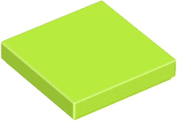 LEGO Tile 2x2, Part Number 3068, Part 3068, Choose Your Colour (Lime, 1, Bricks)