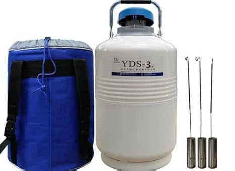 YDS-3 3L Cryogenic Liquid Nitrogen Container LN2 Tank Dewar with Straps