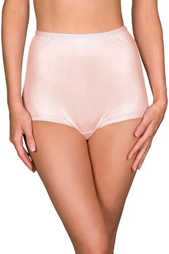 Shadowline Womens Underwear Nylon Brief High Waist Panty 3 Pack 17042