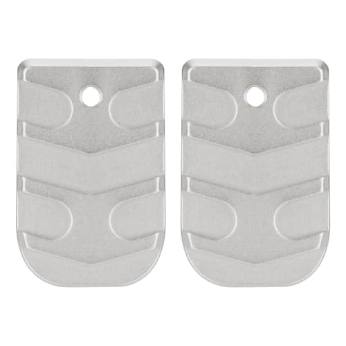 NDZ Performance Magazine Base Plate for Sig P365 X Macro, Fuse, 9mm, Textured Anodized Aluminum with Aspis Cut Design, Made in The USA - Choose Color & Pack Size