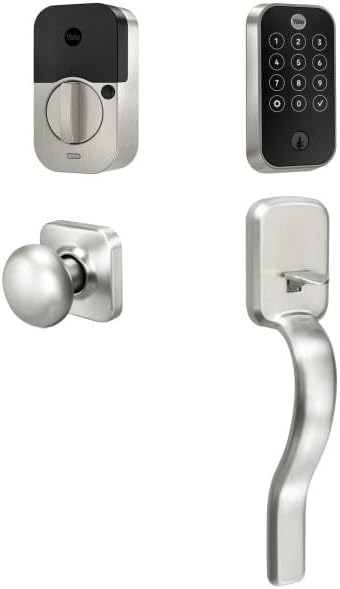 Yale Assure Lock 2 with Touch Wi-Fi and Ridgefield Handle, Satin Nickel