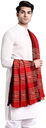 Zamour Oversized Indian Prayer Shawl Wrap Blanket, Men in Meditation Yoga, Original Himalayan