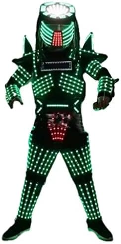 Earthradius LED Robot Suit LED Clothes Jacket Costume Stage Dance RGB Luminous Armor Nightclub Bar Light Show Dance (2XL)