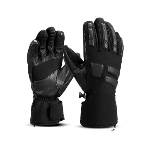 Leather Ski Snow Gloves Winter Waterproof Snowboard Gloves Thermal Outdoor Skiing Sports Windproof Outdoor
