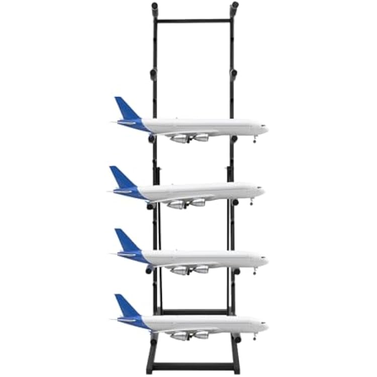 6 Tiers RC Airplanes Storage Rack Metal Model Aircraft Stand RC Plane Holder with 6 Shelves Multi-Function Display Stand for Large-Scale RC Model, 17.731.570.9in, Each Tier Loading Capacity 22.05lbs