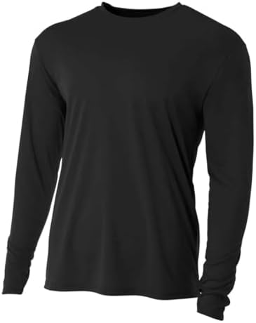 Hardcore Mens Long Sleeve Loose Fit Rash Guard Surf Shirt Water Sports Swimwear