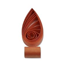 60pcs 5mm Metallic Quilling Paper Strips - Shimmer Pearlescent Craft Quilling Strips - 21" Length - DIY Arts & Crafts Color Paper - Handmade for Creative Projects (Orange)