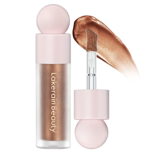 GECOMO Liquid Contour Beauty Wand Face Highlighter Bronzer Makeup Stick, Dewy Finish, Moisturizing Silky Smooth Texture 0.25 Oz 7.5ml - 04 CANDLELICHT
