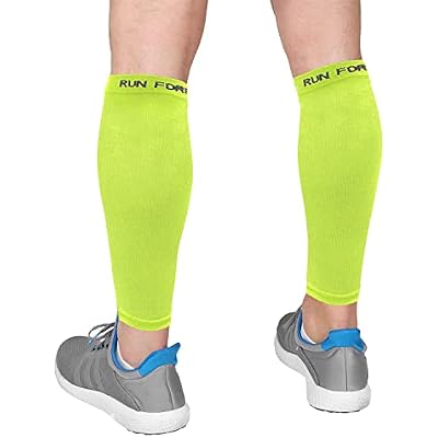 Run Forever Calf Compression Sleeves for Men and Women - Leg Compression Sleeve - Footless Compression Socks for runners