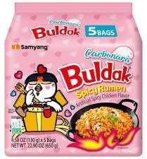 Samyang Buldak carbonara Spicy Ramen 130 gr X 5 PAket, 5'li Ambalaj