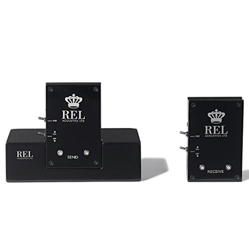 REL Acoustics Arrow Wireless Transmitter & Receiver Zero-Compression SoundPath Adapter for Subwoofers, Home Theater, Multi-Room Systems Easy Setup, Bluetooth & RCA Compatible Audio Kit