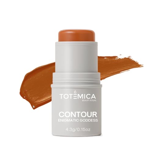 TOTEMICA Cream Contour Stick, Enigmatic Goddess by Ana Patricia, Cool Toned Sculpting Makeup, Soft Matte Cream Formula, Long-Lasting Blendable Face Shaping Stick| 0.15 oz - Cortadito Chic