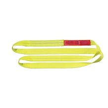 Lift-All Web Sling,Type 5,Polyester,1inW,2 ft.L, Yellow