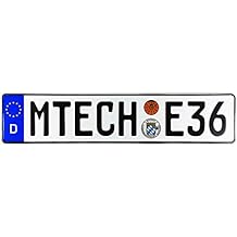 Compatible with BMW MTECH E36 German License Plate
