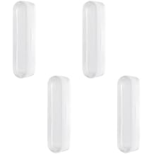 MOROBOR Self-Stick Instant Cabinet Drawer Pulls, 4pcs Clear Silicone Self-Adhesive Push Pull Handles for Dresser Cabinet Drawer Glass Doors Window