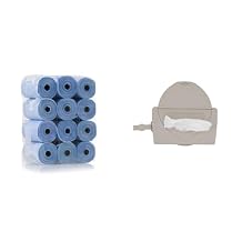 Ubbi On The Go Waste Disposal Bags Refills Value Pack, Lavender Scented, 12 Roll Refills & On-The-Go Baby Wipes Dispenser, Portable Wipes Container for Travel