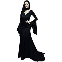 JPXH Women's Adult Plus Size Dress Long Black Halloween Dress Costume Party First Choice