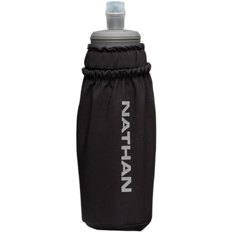 Nathan - Pinnacle 14oz Soft Flask BlackReflective Silver OSFM
