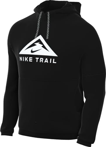 Nike Trail Magic Hour Mens Pullover Trail Running Hoodie as1, alpha, m, regular, regular, BlackWhite