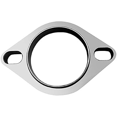 Exhaust 3 Exhaust Collector Flange Oval 2-Bolts Flanges Manifold Muffler Connect Cat-back 3 Inch ID Pipe 3 inch