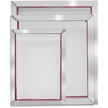 3 pcs Aluminum Silk Screen Printing Frames with 100 White Mesh, Silk Screen Printing Frame for Screen Printing, Silver 10 * 14+18 * 20+20 * 24inch