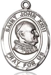 Extel Medium Oval Pewter St. John XXIII Medal, Made in USA