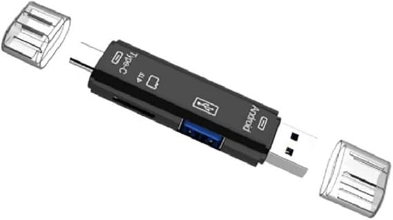 Alfais 5068 OTG 3 in 1 Type-C ve Micro Usb TF Çevirici Dönüştürücü Kart Okuyucu