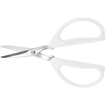Joyce Chen Original Unlimited Kitchen Scissors All Purpose Kitchen Shears With Comfortable Handles, White 2.0
