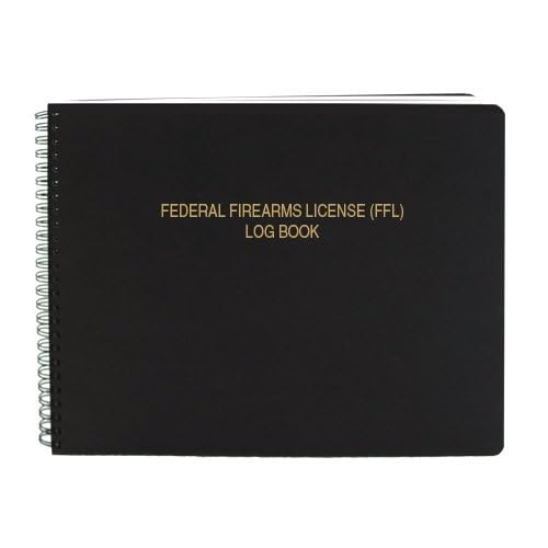 BookFactory FFL Bound Gun Log BookFFL Log BookFFL Record Book - 100 Pages, Black-TransLux Cover - Wire-O, 11 x 8 12 Made in USA