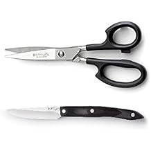 Cutco Knives With Micro Fiber Polishing Cloth. 2-Pc. Super Shears (77) & 4" Gourmet Paring Knife (4720) Combo
