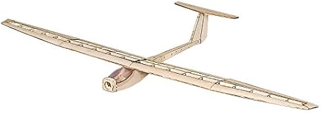 Balsa Wood Glider Plane Griffin Sailplane, 1.6M Laser Cutting Model Airplane Kit to Build for Adults, DIY RC Flying Model Aeroplane Aircraft Unasmsembled (KIT Only w/o Power System or Radio Control)