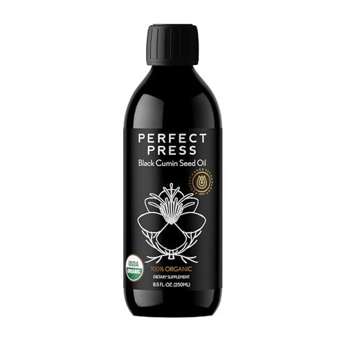 Perfect Press Activation Black Cumin Oil | 8.5 fl oz 250 ml | Boosts Immune System | Liver Health | Promotes Radiant Skin | Healthy Hair | Infused with Iron | Zinc | Calcium Supplement