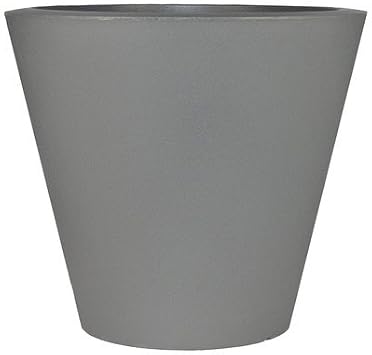 Tusco Products Cosmo Round Pot Planter Color: Slate
