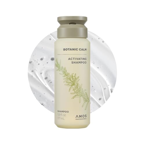 AMOS PROFESSIONAL Botanic Calm Activating Shampoo l Vegan Scalp & Hair Strengthening Shampoo with Rosemary and Biotin, Sulfate Free, 5.9 fl.oz