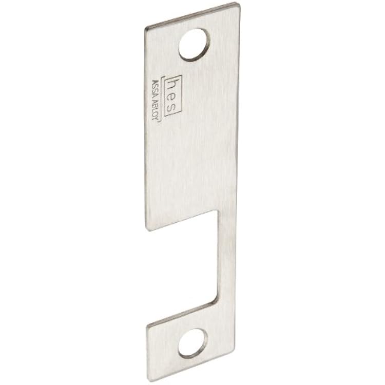 HES Stainless Steel K Faceplate for 1006 Series Electric Strikes for Mortise Lockset with Deadlatch Above The Latchbolt, Satin Stainless Steel Finish