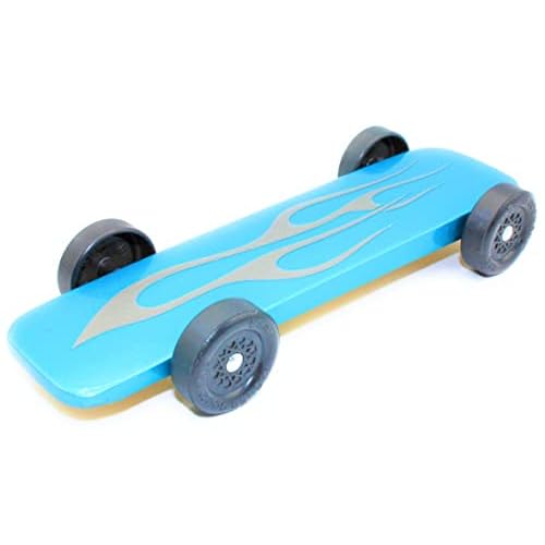 Maximum Velocity! Pinewood Car Kit | Wing Car Derby Kit | Includes Official Scout Speed Wheels, Speed Axles, Graphite & Tungsten Weight