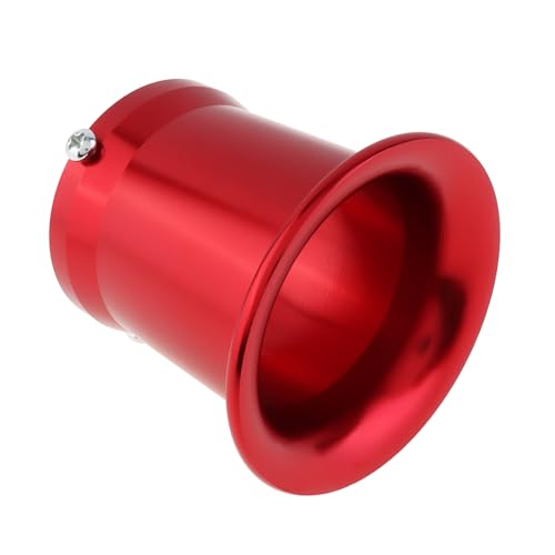 Windance 55mm CNC Aluminum Alloy Carburetor Air Filter Trumpet Velocity Stack Funnel Fit for PE VM 32mm 34mm, Carb Intake Wind Horn Cup Red, 55mm