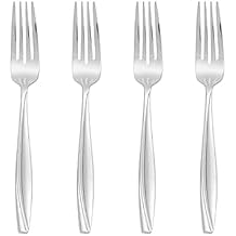 Oneida Silverware Set, Camlynn Everyday Flatware 4-Piece Salad Forks Set, Service For 4, 18/0 Stainless Steel, Mirror Finish, Dishwasher Safe, Home And Kitchen Utensils (Silver, 4 Piece)