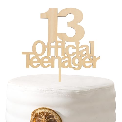 Official Teenager 13 Cake Topper - Birthday Theme Selection Is A Toast To The 13-Year-Old Party Decorations, The Official Youth 13-Year-Old Cake Decoration, A Happy 13th Birthday Cake Topper