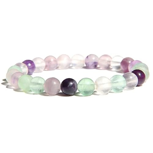 Zenfulstone crystal Beaded Bracelet for Inner Peace, Intuition, Meditation | Natural Gemstone Reiki Healing Crystals Handmade 8mm Round Beads Stretch Bracelet for Women & Men | Spiritual Gift | Mothers day Gift | Adjustable size Crystal Bracelet for Women