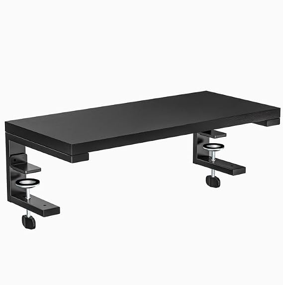 ARES WING Clamp-On 21.7" Desk Extender Shelf, Heavy Duty Desktop Organizer