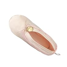 WKLOUYHE Ballet Shoe Makeup Bag Ballet Slipper Pouch Mini Makeup Bag Dancers Gifts Dance Bag for Girls (Pink)