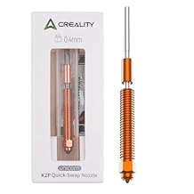 Creality Unicorn K2P Quick-Swap Nozzle 0.4mm for K2 Plus,Creality Hi 3D Printer, Hardened Steel Nozzles, All Metal Integrated for Printing PLA,ABS,PETEG,TPU,PP,PC,PLA-CF,PA-CF,PET-CF