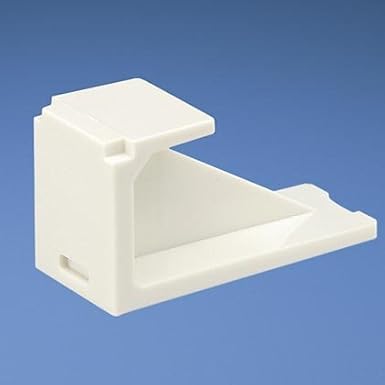 Panduit CMBWH-X Mini-Com Blank Module, 1-Port, White, Pack of 10