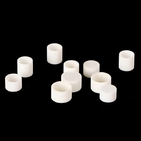 10 Pcs with lid Thermal Analysis Crucible/Hot Heavy Crucible/Alumina/Corundum/Poor Heat/DSC/TGA/DTA(D5xH5mmWith lid)