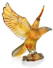 Daum Crystal Amber Eagle