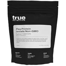 True Nutrition Pea Protein Isolate Powder - 25g Vegan Plant Protein per Serving - Non-GMO, Gluten Free, Dairy Free, Soy Free - French Vanilla - 2 lb