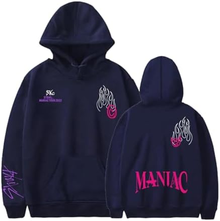 Xkpopfans SKZ Strayk Hoodie MANIAC Concert Sweater Felix Hyunjin Jisung Sweatshirt Jacket