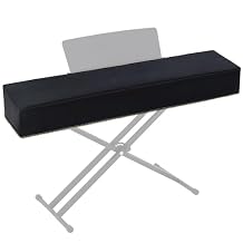 Piano 88 Keys Keyboard Dust Cover with Music Stand Opening of Zipper Design, Dust Proof Cover Compatible for Roland FP30 FP30X Digital Pianos Keyboards